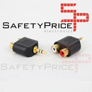 Conector adaptador JACK MACHO TRS 3,5mm ESTEREO a 2 RCA HEMBRA REF720 - Imagen 1 de 1