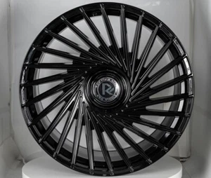 RF2 20x12 inch Gloss Black Rim fits 5x120 - Picture 1 of 9