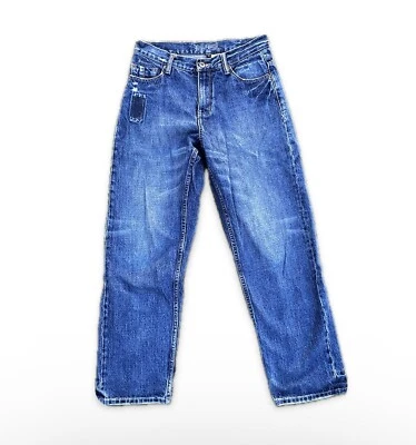 Pantalones de mezclilla vintage de 2000’s Billabong desgastados tiro medio, holgados descoloridos, pequeños para mujer Foto 1 de 4