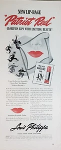 Louis Philippe Angelus Lipstick Print Ad Wall Art Decor Ephemera 1942 - Picture 1 of 1