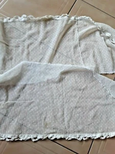  Bande de tissu style tulle plumetie  142+52×30cm@ OLD - Picture 1 of 4