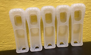 5 Original OEM Wii Motion Plus Controller Silicone/Rubber Covers Grip -Clear