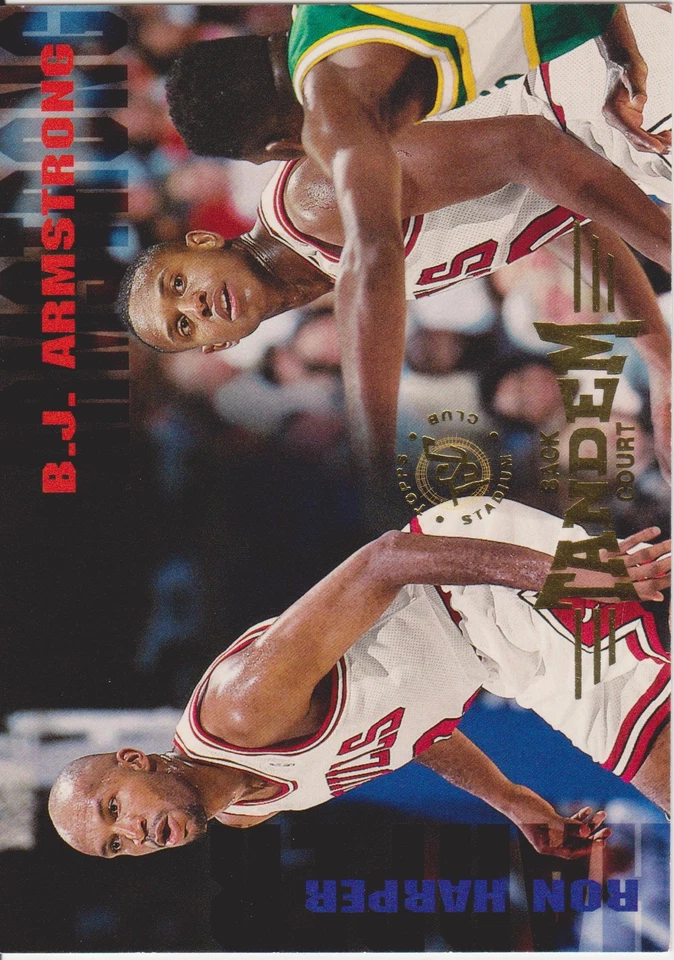1994 95  Stadium Club B.J. Armstrong Ron Harper BCT #276 Bulls Basketball - Image 1 of 1