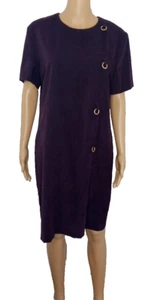 Sag Harbor Women's Size 12P Sheath Velvety Casual Modest Cocktail Party Dress - Picture 1 of 6