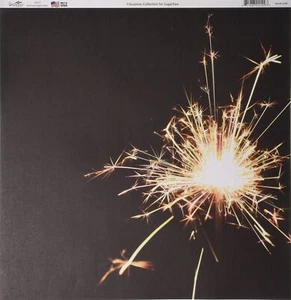 Sugar Tree Sparklers Paper 12" X 12" 25 single sided sheets July 4th Fireworks - Picture 1 of 2