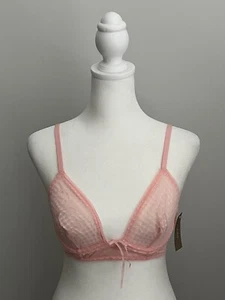 J.Crew NWT Women’s 32C Pink Lattice Lace Underwire Unlined Bra - Bild 1 von 7