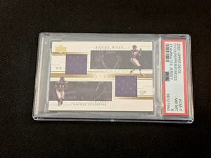 The 2001 Upper Deck Dante Culpepper/Randy Moss Teammates Jerseys PSA 8 #CM-T - Picture 1 of 5