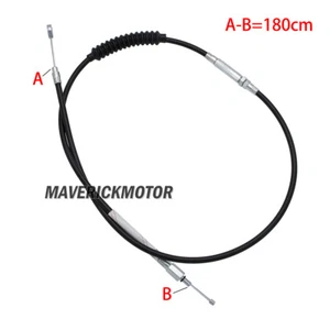 Cable de línea de embrague extendido de 180 cm alargado para XL 883 1200 Dyna Road King - Imagen 1 de 10