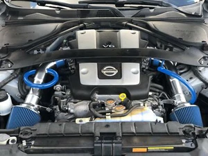 BLUE Air Intake Kit & Filter set For 2009-2019 Nissan 370Z 3.7L V6 - Foto 1 di 2