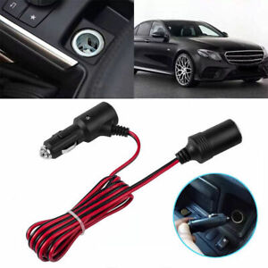 Cigarette lighter plug car extension cable adapter 2M cable 12V
