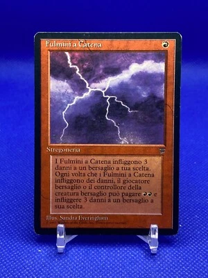 MAGIC THE GATHERING MTG - Legends - Chain Lightning - Italian Version - Image 1 of 2