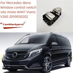 Window Control Switch L For Mercedes-Benz Vito Mixto W447 Viano V260 2059050202 - Picture 1 of 11