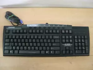 Vintage Compaq Black Keyboard PS2 Wired QWERTY PT 164996-131 - Picture 1 of 2