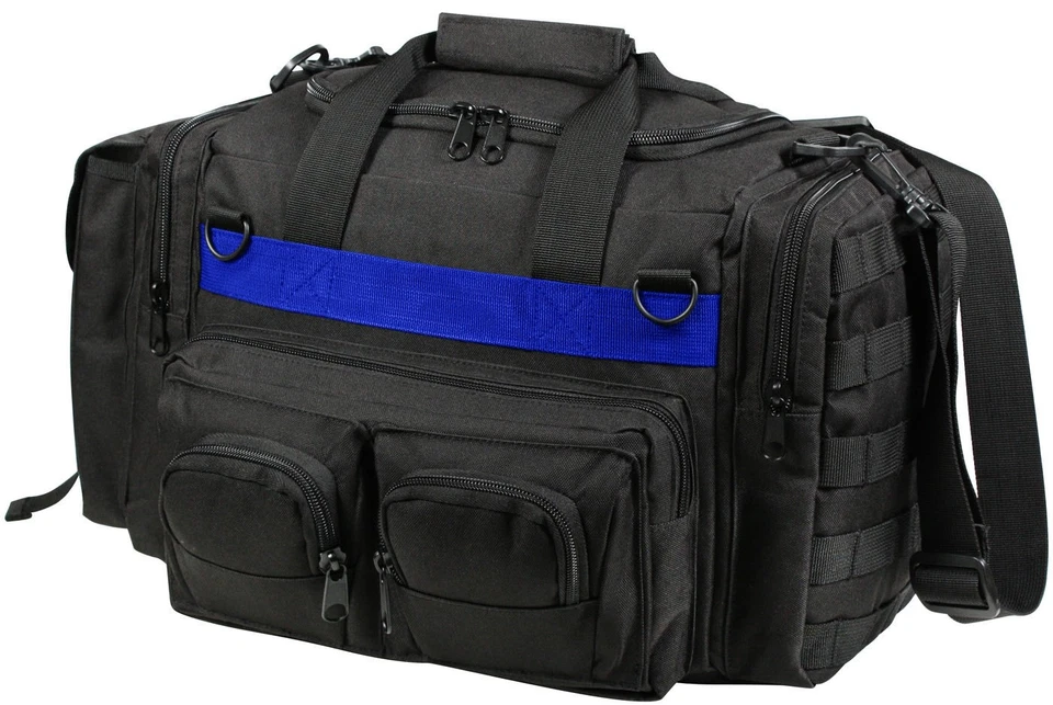 Thin Blue Line Black Tactical Concealed Carry Bag CCW Police Emergency Duty Gear - Image 1 of 3