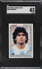 MARADONA 1986 Panini World Cup Sticker Rare French variant SGC 4 Qui Rit 