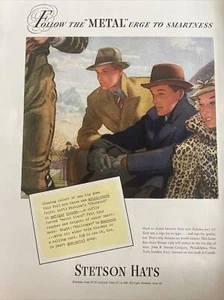 Pubblicità stampa cappelli immeron vintage 1937, segui L'impulso "Metallo" all'intelligenza �� - Foto 1 di 1