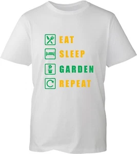 Gardening T-Shirt, Eat Sleep Garden Repeat Tshirt, Garden lover Tee, Plant lover - Picture 1 of 10