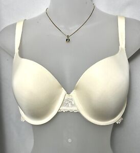 Calvin Klein Underwire Lightly Lined Adjustable Strap Bra Ivory Lace 34D