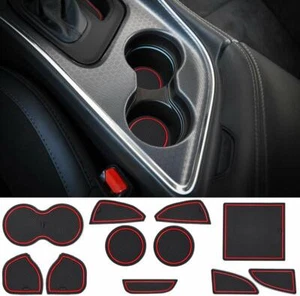 Alfombrilla antideslizante para consola central con ranura para puerta para Dodge Challenger 15+ T - Imagen 1 de 9