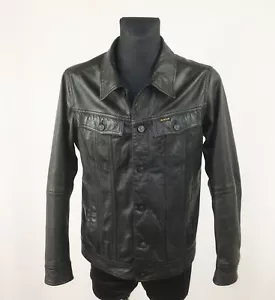 G-STAR GIACCA PELLE UOMO RAW SLIM TAILOR JKT taglia XL - Foto 1 di 10
