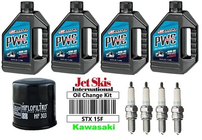 Kit de cambio de aceite filtro de aceite para Kawasaki Jet Ski STX 15F STX-15F NGK CR9EK JT 1500 Foto 1 de 4