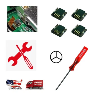 For Touch Screen Repair NDSL DSL DS NDS Lite 4X P6 Cable Connector Clip+ 1x Tool