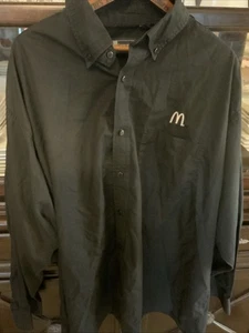 Blue Generation McDonald’s schwarzes Langarmhemd mit Knopfleiste 3XL - Bild 1 von 8