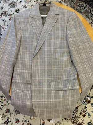 Blazer de algodón a cuadros marrón tostado Club Monaco para hombre 38 Foto 1 de 4