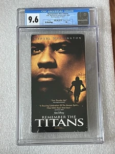 CGC 9.6 A+ Remember The Titans VHS Movie Sealed Graded - Picture 1 of 2