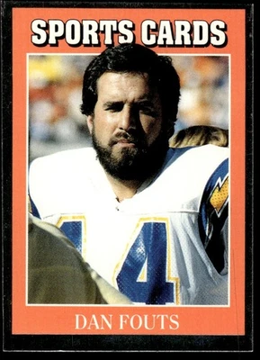 1991 Allan Kaye's Sports Cards Dan Fouts Hand Cut San Diego Chargers #13 - Image 1 of 2