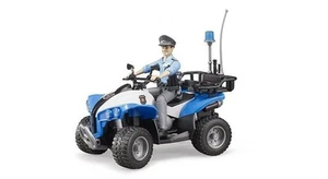 BRUDER Police Quad with Police Officer and Accessories - B10B63010 - POLICE TOY - Picture 1 of 5