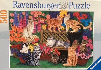 Ravensburger 500 pc The Garden Party 1999, jigsaw puzzle Rare Vintage - Image 1 of 3