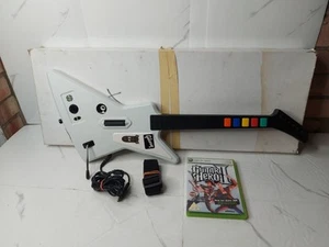 REDOCTANE XBOX 360 GUITAR HERO GIBSON XPLORER WIRED GUITAR + GUITAR HERO 2 GAME - Picture 1 of 9