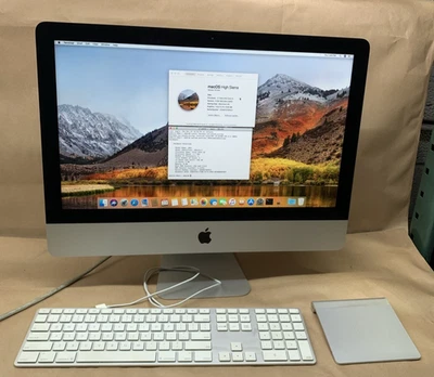 2013 Apple iMac 21" A1418, Intel i5-4570R@2.7GHz, 8GB RAM, 1TB HDD, High Sierra - Image 1 of 4