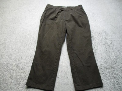 Barbour Chino Pants Mens 36 Brown Stretch Pleated Trousers Cotton Lycra Zip Fly - Image 1 of 4