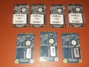 LOT 7 SSD 16GB MSATA SLC MINI PCIe 1.8" LAPTOP PORTATILE HD LOTTO STOCK - Afbeelding 1 van 2