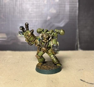 40k Death Guard Champion *dipinto* metallo fuori produzione - Foto 1 di 6