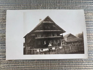 RPPC Planzerhaus Bürglen Switzerland Man Real Photo Postcard Planzer Spielmatt - Picture 1 of 2