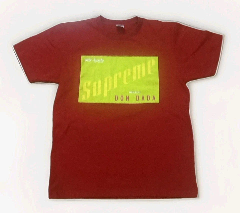 Camiseta Rara SUPREME Don Dada Roja Salvaje Apache Box Dancehall Para Hombres Grande Auténtica Foto 1 de 4