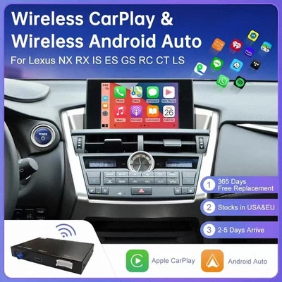 Wireless CarPlay Android Auto Decoder For Lexus NX RX IS ES GS RC CT LS LX LC UX - Image 1 of 4
