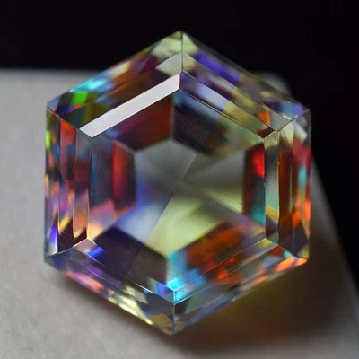 70.10 Ct Excellent Fancy Best For Big Size Ring Natural Mystic Quartz Rainbow - Image 1 of 4