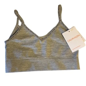 Calvin Klein Girl's Gray Sports Bra Size Small 6/6X - Picture 1 of 3