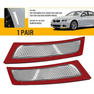 Reflectores de luz lateral delanteros 2011-2016 para F10 BMW 535i 545i serie 5 550i Foto 1 de 4