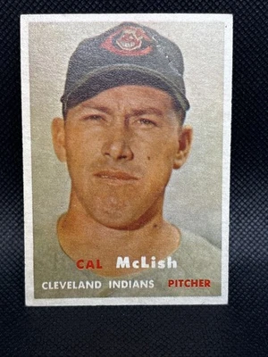 1957 Topps - Cal McLish #364 (RC) , CLEVELAND, COMBINE SHIPPING - Image 1 of 3