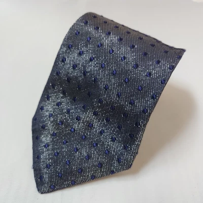 Corbata de alta costura para hombre Serafino Ziccarelli mezcla de seda azul hecha en Italia usada en excelente estado Foto 1 de 4