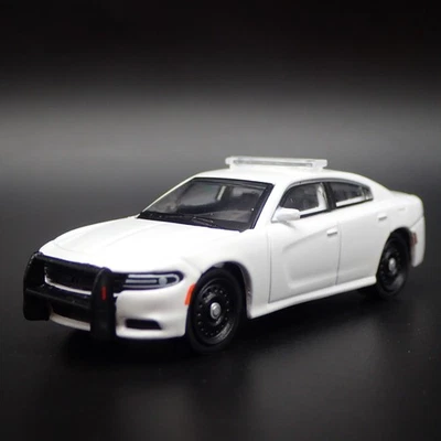2011-2024 DODGE CHARGER PERSEGUIÇÃO POLICIAL BRANCO MODELO DE CARRO FUNDIDO ESCALA 1:64 - Imagem 1 de 4