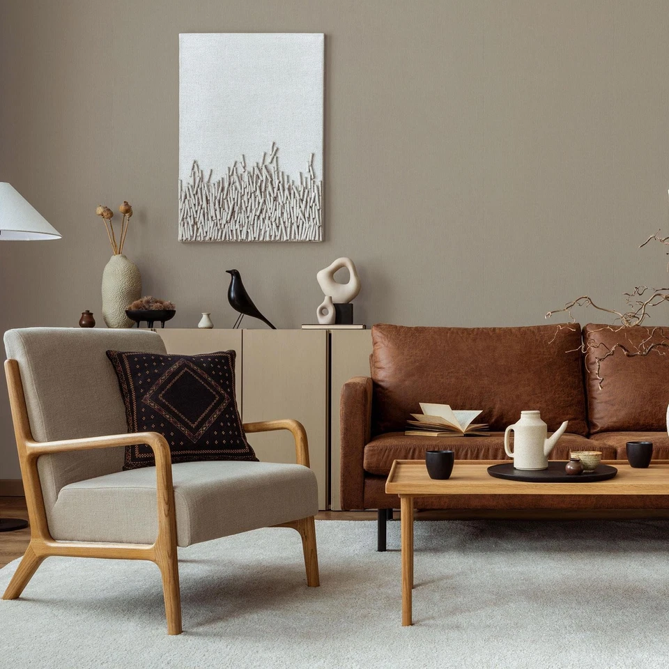 Plain Textured Wallpaper Wheat Anaglypta RD3024 Paintable Roll Spongeable