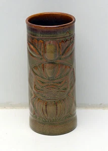 Vintage Libbey zweiseitiger hawaiianischer Steinzeug Tiki Becher  - Bild 1 von 5