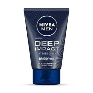 NIVEA MEN Deep Impact Face Wash 100g | With Black Carbon | Intense Clean, - Picture 1 of 3