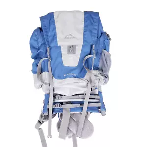 High Sierra Badger 40L Hiking Backpack Blue Gray Outdoor Travel Pack Frame - Picture 1 of 17